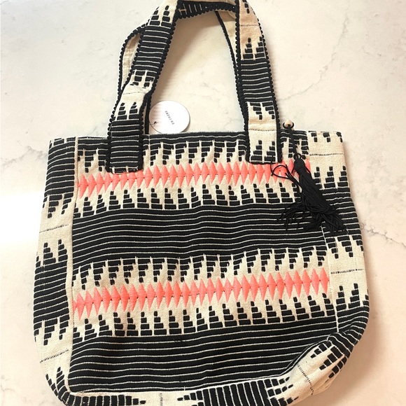 En Cream Tote Bag - Beach Bag NWT - Picture 2 of 9